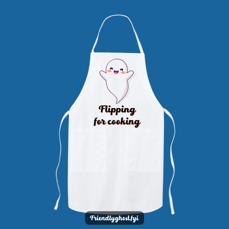 Funny Upside Down Ghost Apron: Happy Floating Kitchen Fun, Quirky Chef Gift