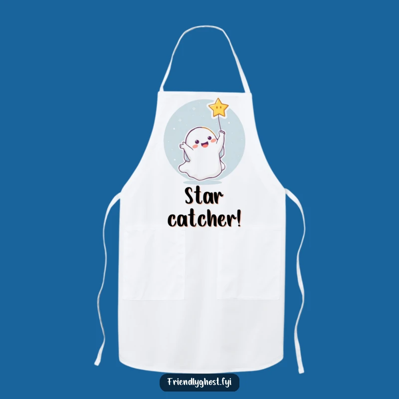 Funny Ghost Star Apron: Celestial Cooking for Humorous Kitchen Adventures