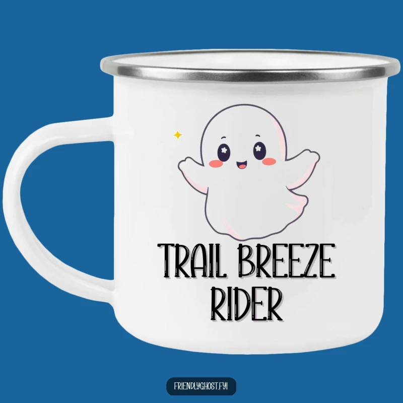Funny Ghost Breeze Camping Mug: Adventure-Ready with Hilarious Freedom