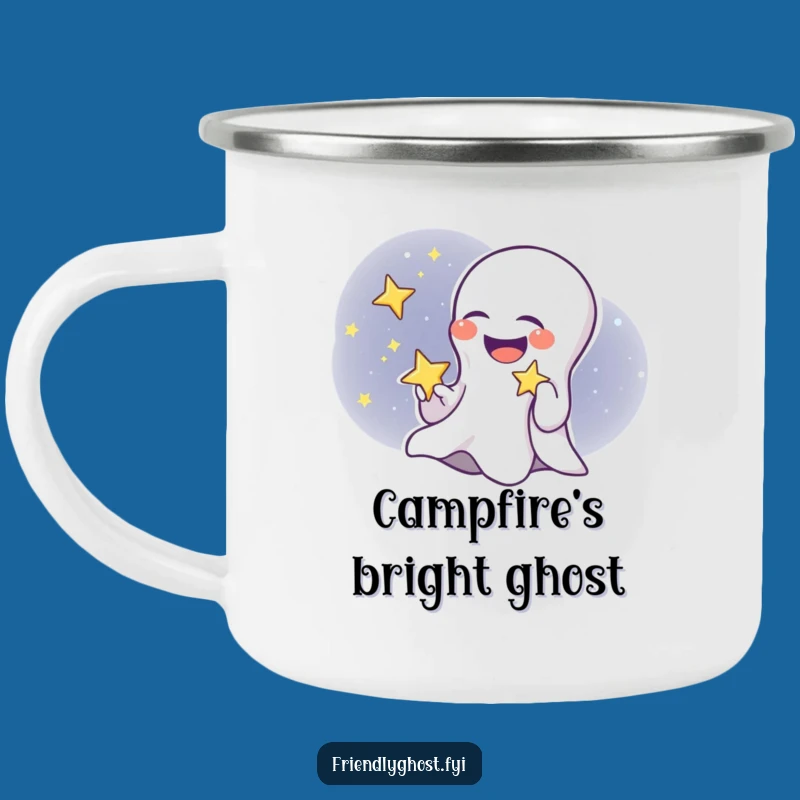 Funny Ghost Child Star Camping Mug - Durable Giggling Ghost Cup, Outdoor Gift