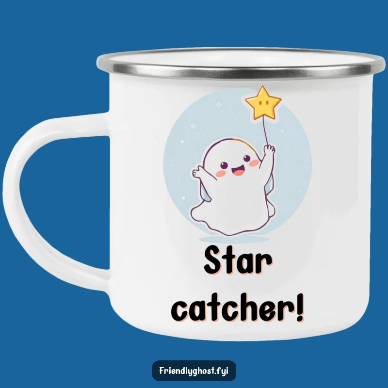 Funny Ghost Star Camping Mug: Celestial Brews for Humorous Outdoor Nights
