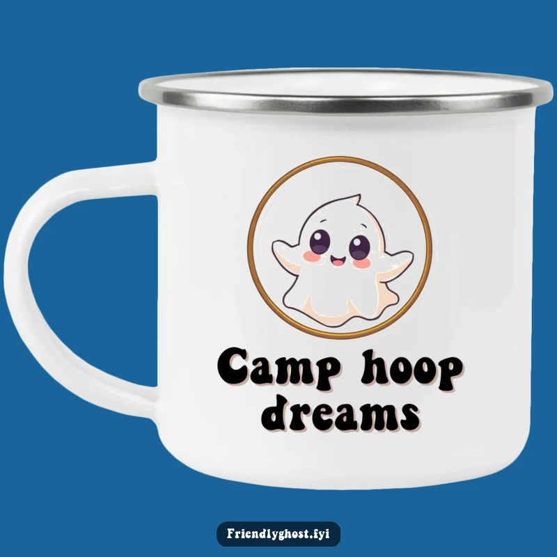 Funny Giggling Ghost Camping Mug - Playful Drinkware for Adventures