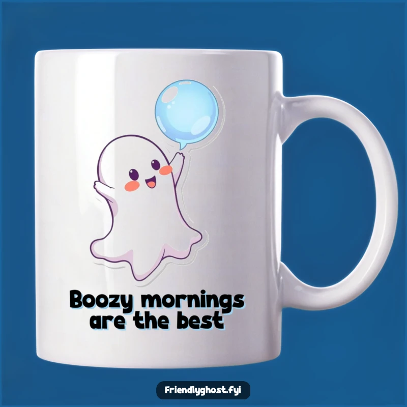 Funny Ghost Bubble Mischief Mug - Perfect Playful Ghost Gift Idea