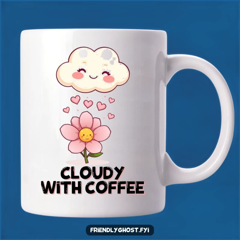 Funny Cloud Hearts Mug: Happy Weather Fun, Hilarious Sweet Gift