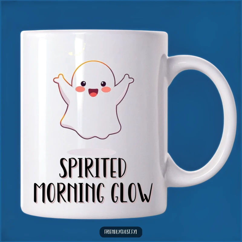 Funny Ghost Cartwheel Mug: Hilarious Ethereal Fun Gift!