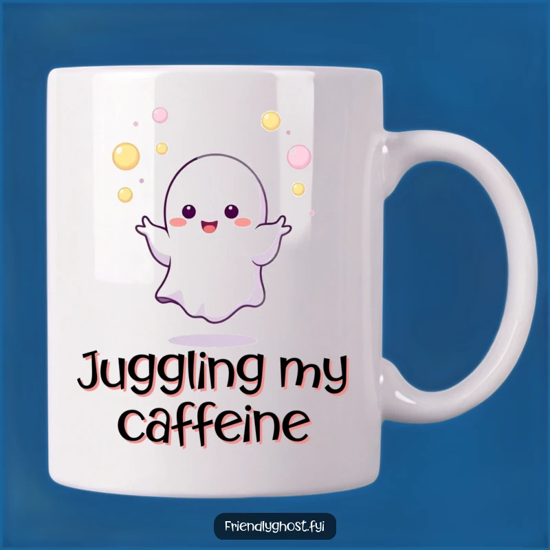 Funny Juggling Ghost Mug: A Whimsical Gift for Multitaskers