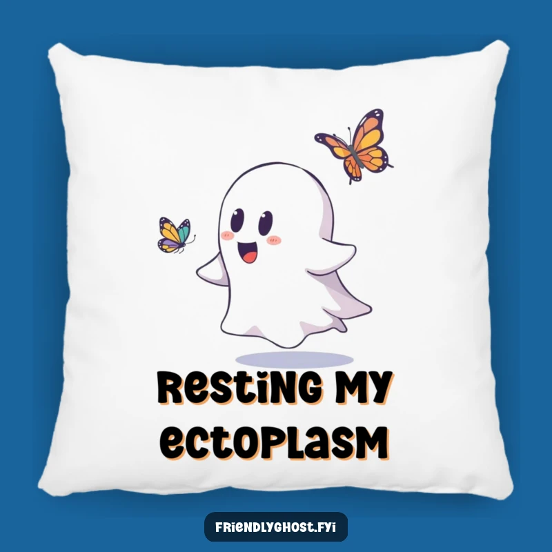 Cozy Funny Ghost Butterfly Pillow: Soft, Comfy, and a Hilarious Home Accent