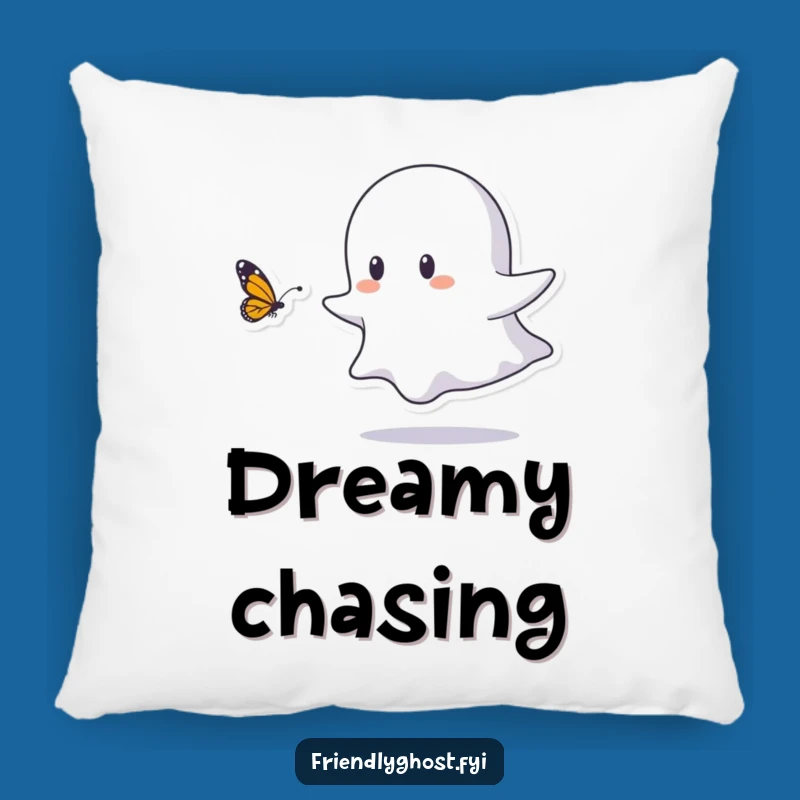 Funny Ghost Butterfly Pillow - Cozy Comfort with Playful Delight