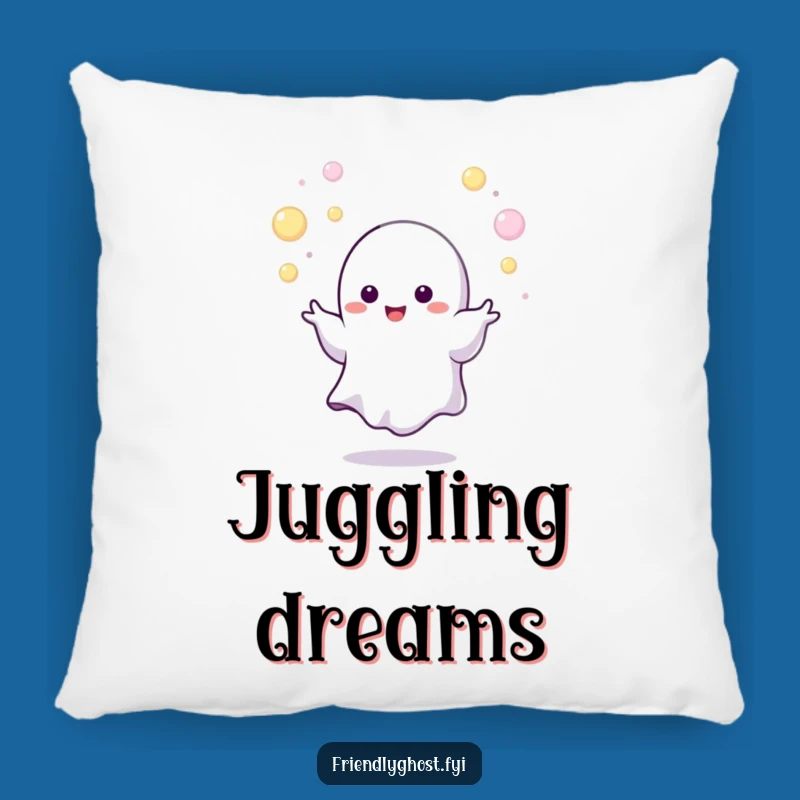 Funny Juggling Ghost Pillow: Cozy Up with Energetic Comfort Gift