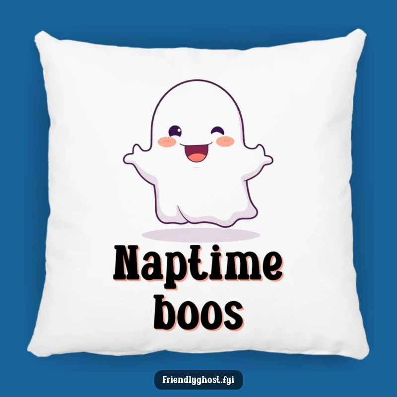 Funny Ghost Booing Pillow - Cozy Spooky Comfort for a Playful Touch