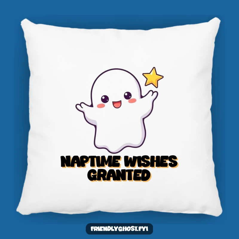Funny Ghost Star Reach Pillow: Cozy Comfort for Dreamers