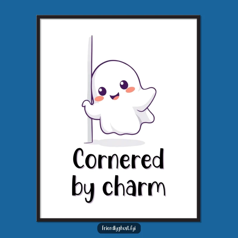 Funny Ghost Digital Art - Charming Spooky Print for Instant Smiles