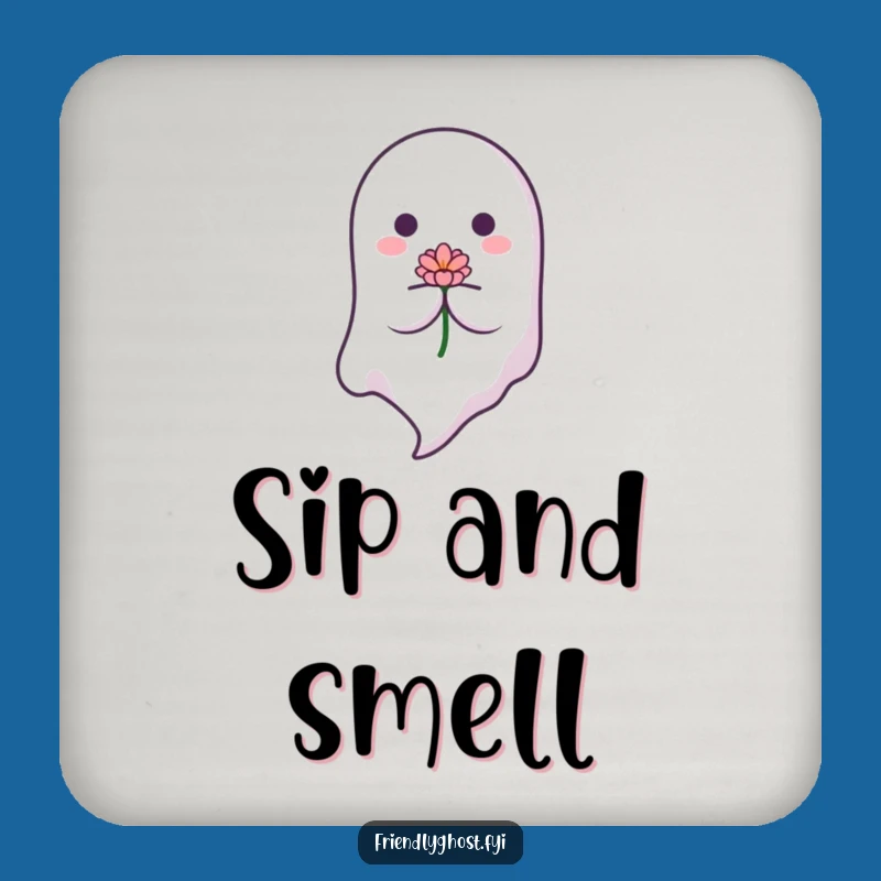 Funny Floating Ghost Coaster: Protect with Peace, Fun Funny Gift