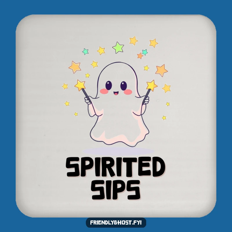 Funny Ghost Juggling Coaster: Protect Surfaces, Hilarious Spooky Accessory