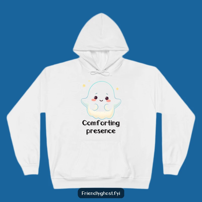 Funny Comforting Ghost Hoodie - Cozy Warmth with Hilarious Light