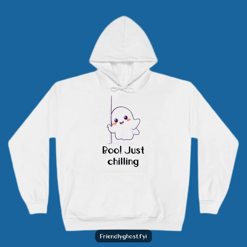 Funny Cozy Ghost Hoodie - Warm & Hilarious Spooky Comfort