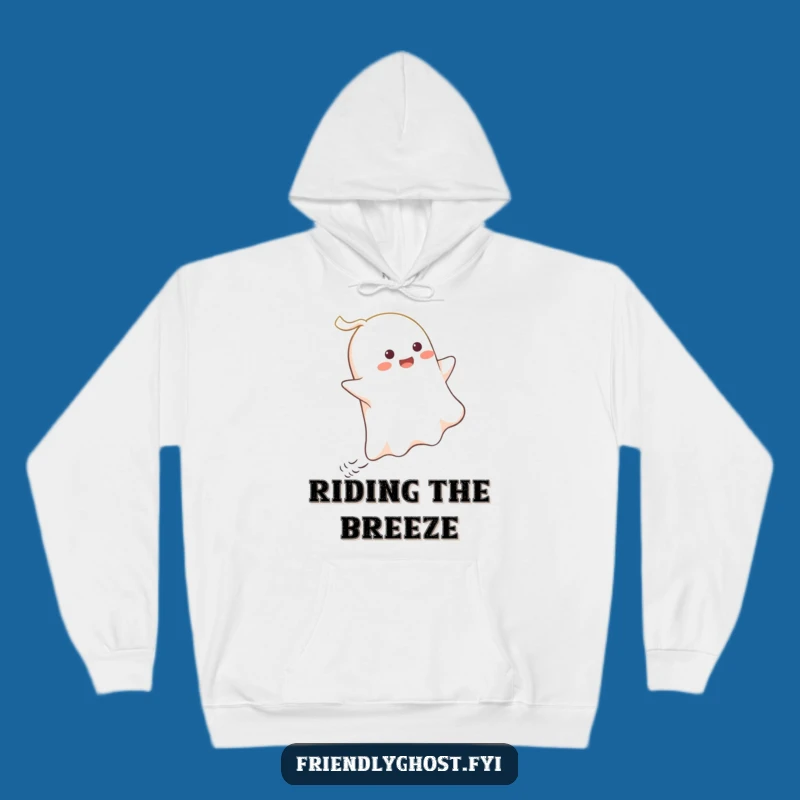 Funny Ghost Wind Rider Hoodie: Cozy Comfort, Hilarious Ghost Design for Cold Days