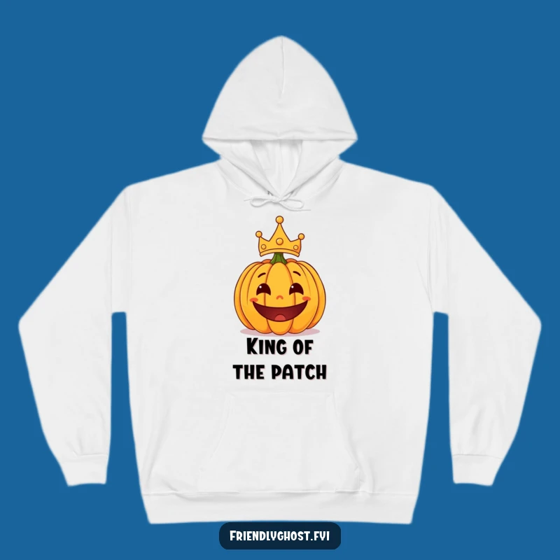 Funny Pumpkin Crown Hoodie: Cozy Halloween Vibes with Spooky Smiles
