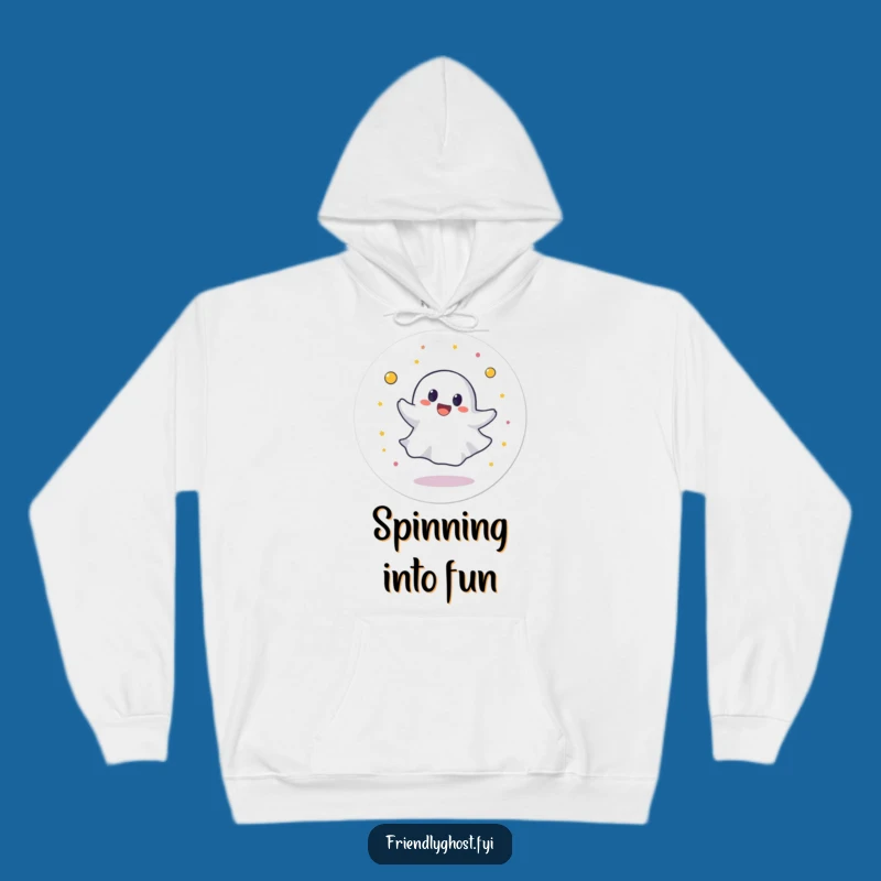 Funny Spinning Ghost Hoodie: Cozy Comfort with Joyful Vibes