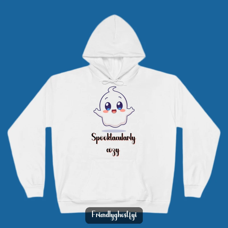 Funny Surprised Ghost Jump Hoodie: Cozy Up with This Hilarious Spooky Sweatshirt