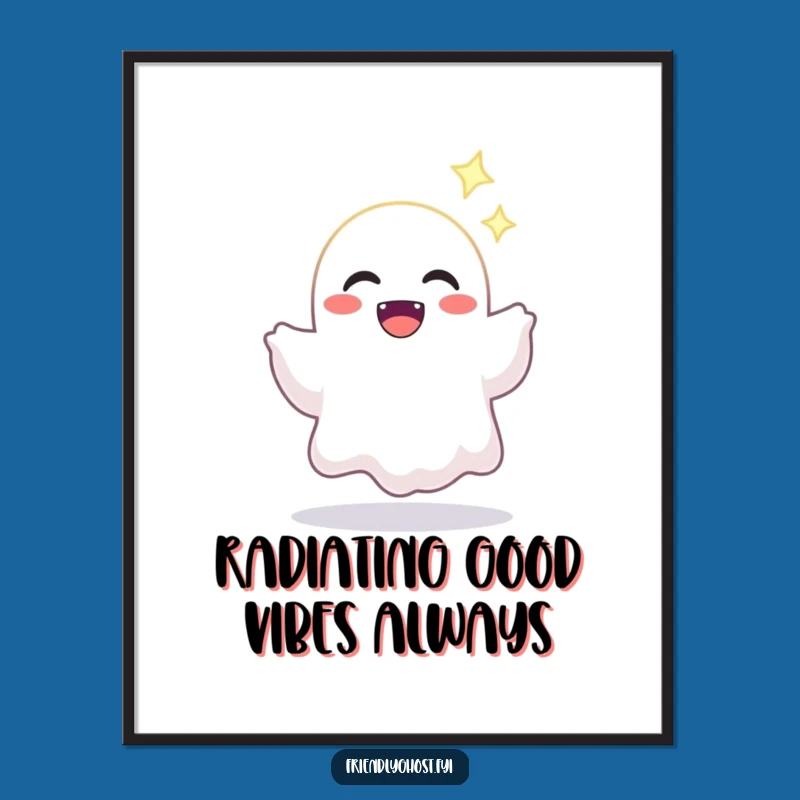 Free Printable Ghost Light Art - Joyful Sparkling Downloadable Decor