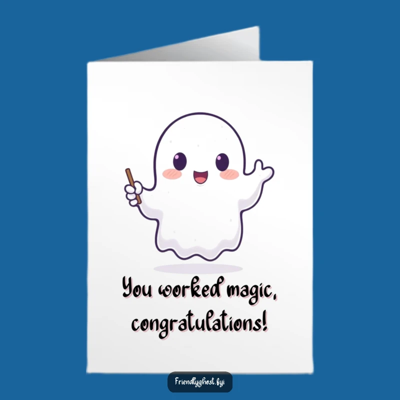 Free Printable Ghost Wand Congrats Card - Enchanting DIY Gift