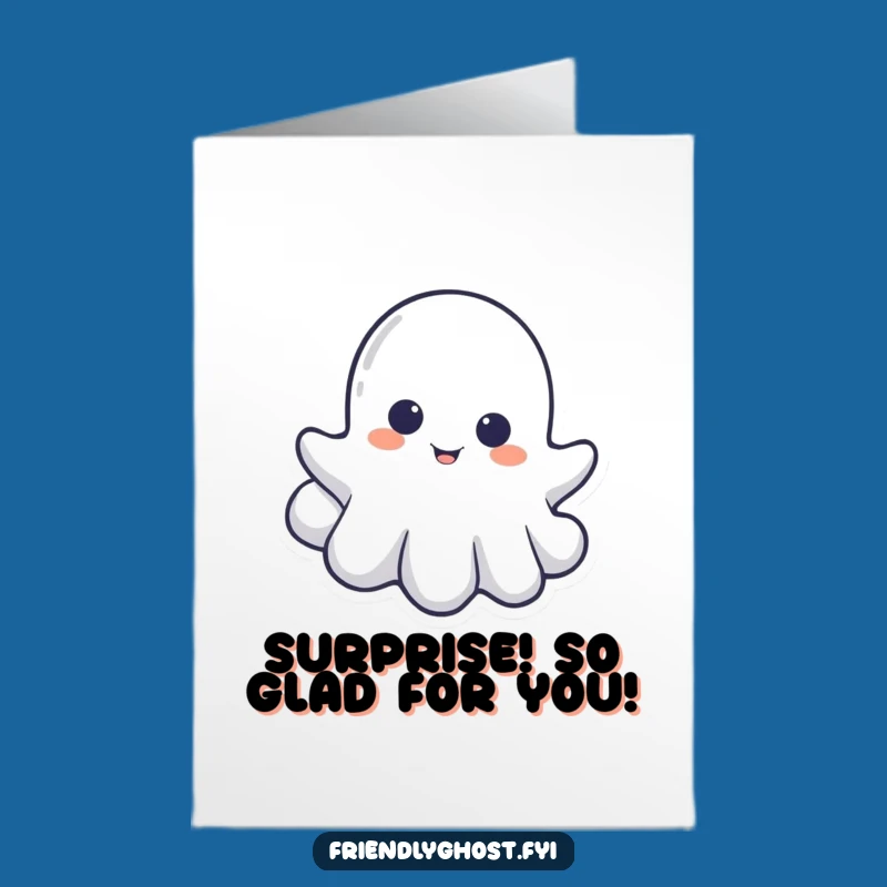 Free Printable Ghost Cloud Congrats Card - Funny Ghosty Downloadable Gift