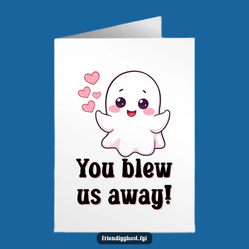 Free Printable Congrats Card: Ghost Heart Bubbles, Awesome Downloadable Gift!