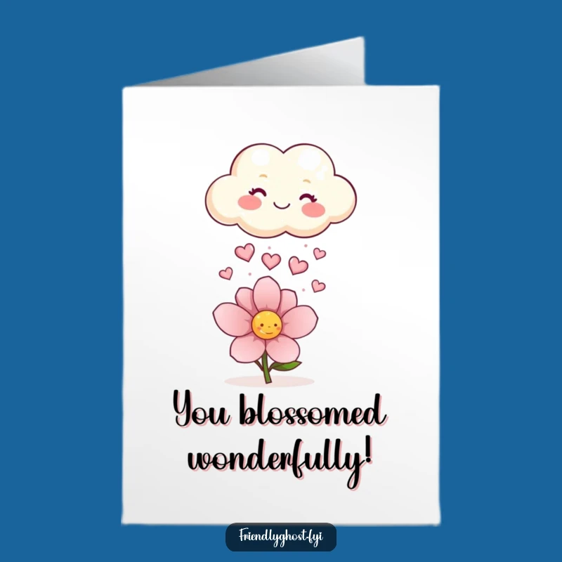 Free Printable Congrats Card: Heart Raining Cloud, Sweet DIY Downloadable Gift