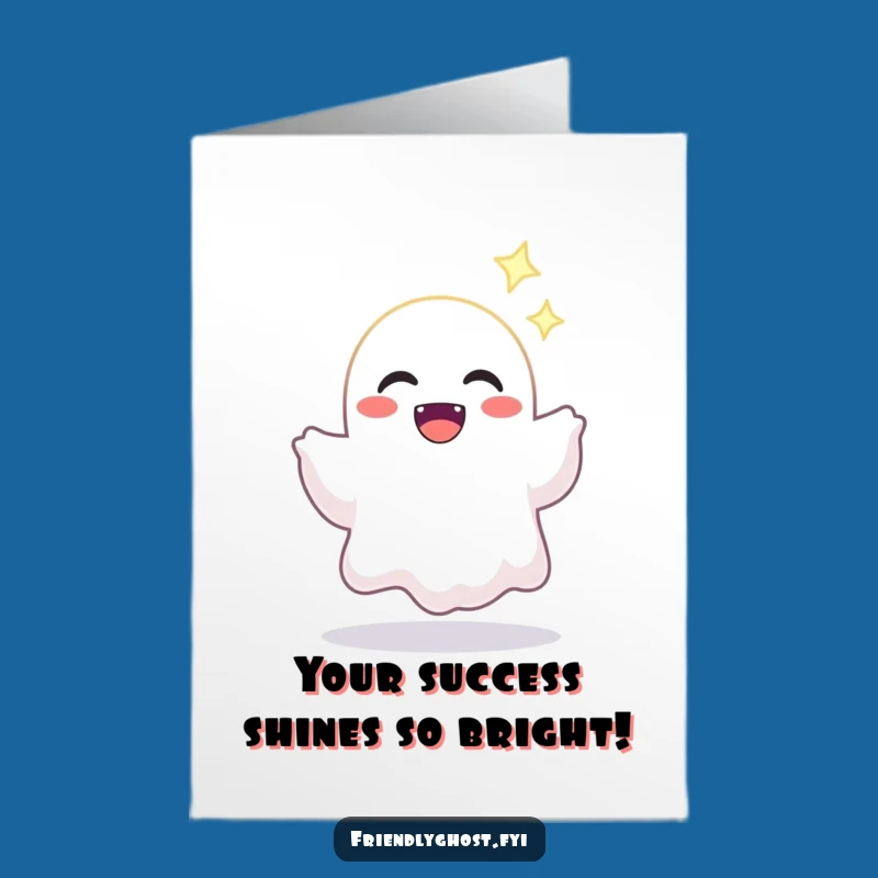 Free Printable Ghost Light Congrats Card - Bright DIY Gift
