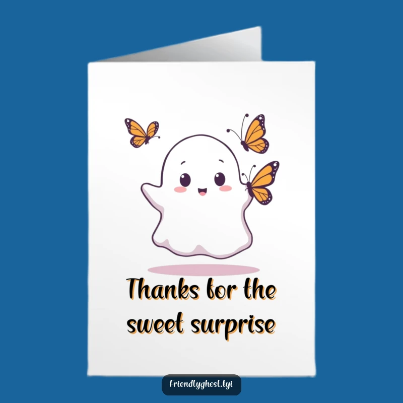 Free Printable Thank You Card: Ghost Butterfly Surprise - Print Now!