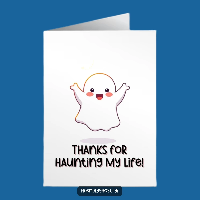 Free Printable Thank You Card: Ghost Cartwheels, Great Downloadable Gift!
