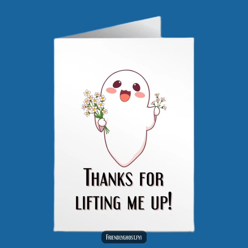 Free Printable Thank You Card: Ghost Flowers, Lovely Downloadable Gift!