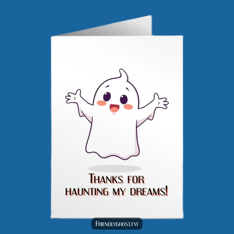Free Printable Thank You Card: Ghost's Groovy Moves for Your Kindness!