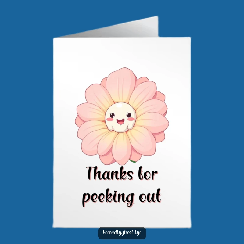 Spooky Thanks! Free Printable Ghost Card - Humorous Downloadable Gift Idea!