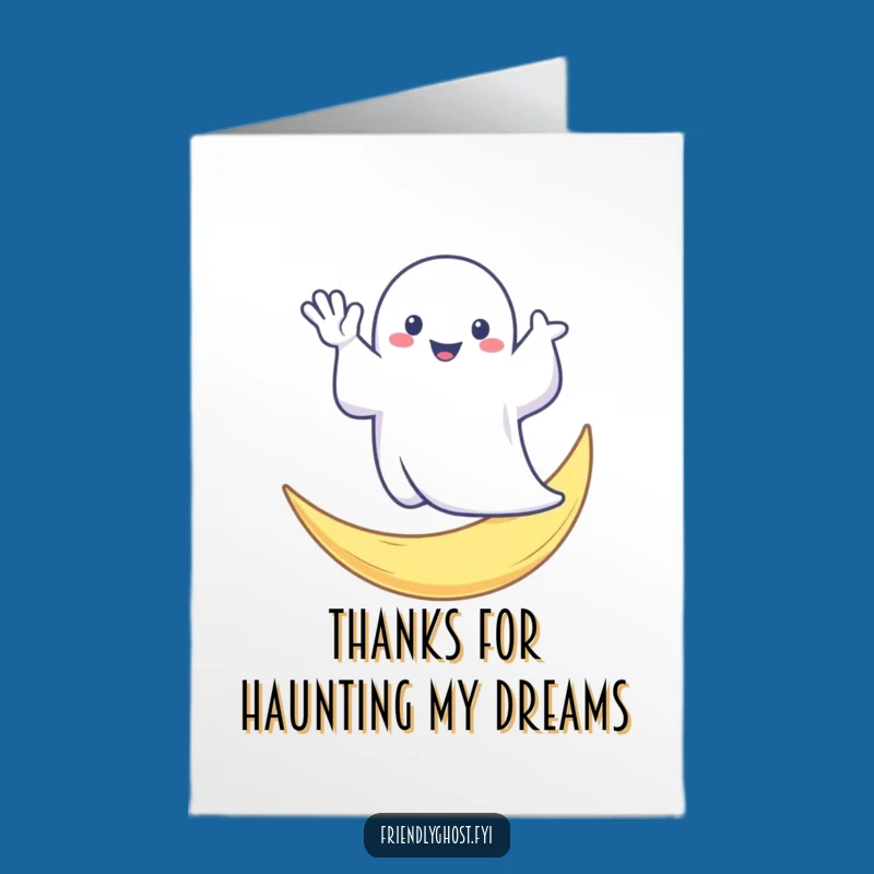 Free Printable Thank You Card: Ghost Moon Wave - Downloadable!