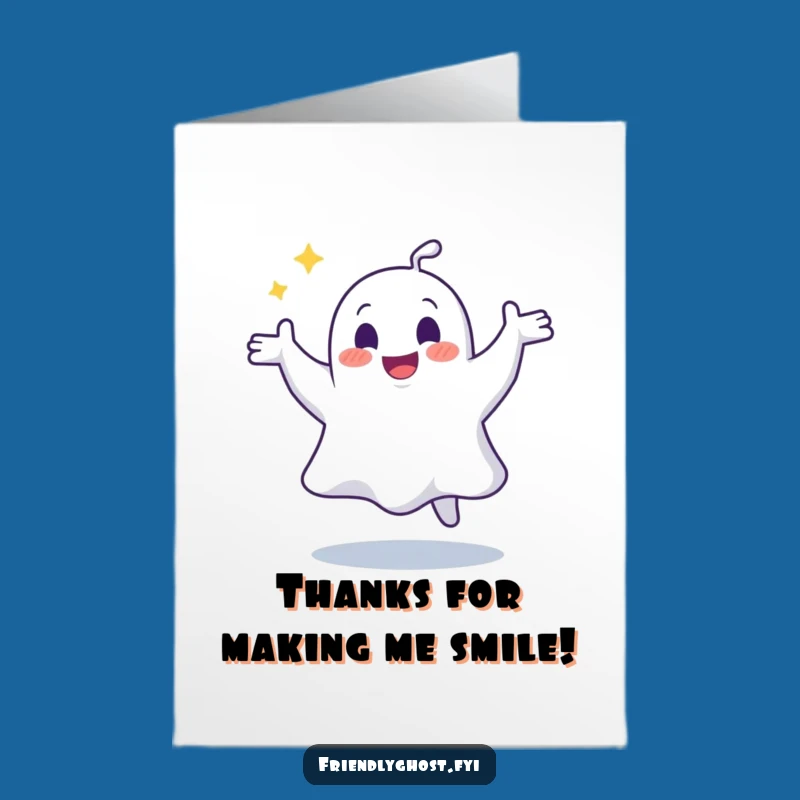 Free Printable Ghost Groove Thank You Card - Funny Ghosty Downloadable Gift