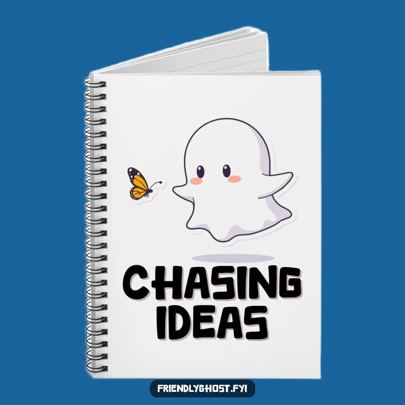 Funny Ghost Butterfly Notebook - Jot Down Playful and Delightful Thoughts