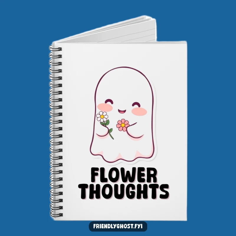 Funny Ghost Blush Notebook: Jot Down Sweet Thoughts and Ideas Gift