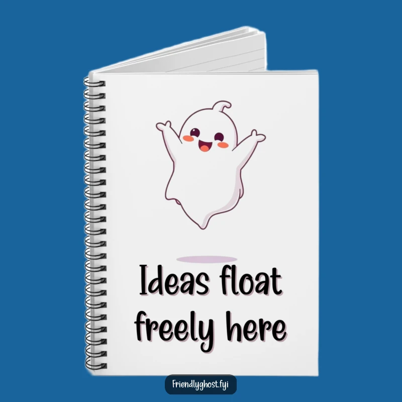 Funny Ghost Somesault Notebook - Jot Down Ideas with Spectral Humor