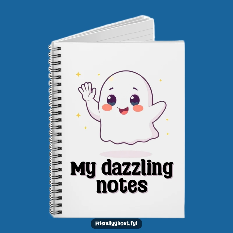 Funny Ghost Sparkle Notebook: Jot Down Ideas with Hilarious Magic