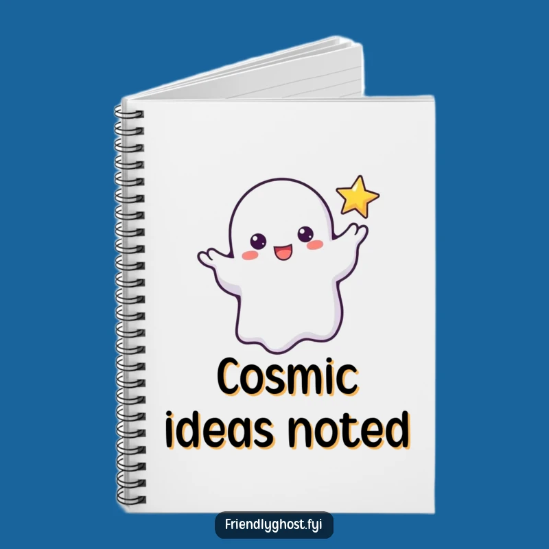 Funny Ghost Star Reach Notebook: Jot Down Your Celestial Ideas