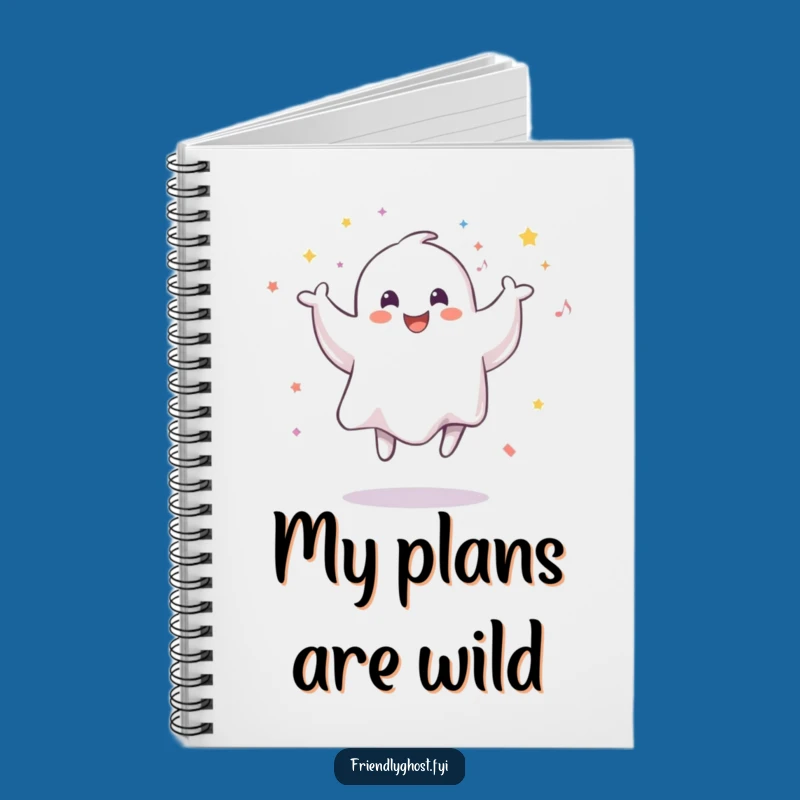 Funny Smiling Ghost Confetti Notebook: Jot Down Your Spectral Celebrations
