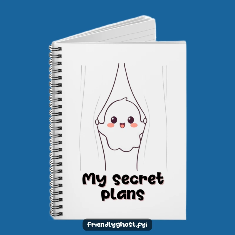 Funny Ghost Peek Notebook: Jot Down Ideas with Hilarious Charm