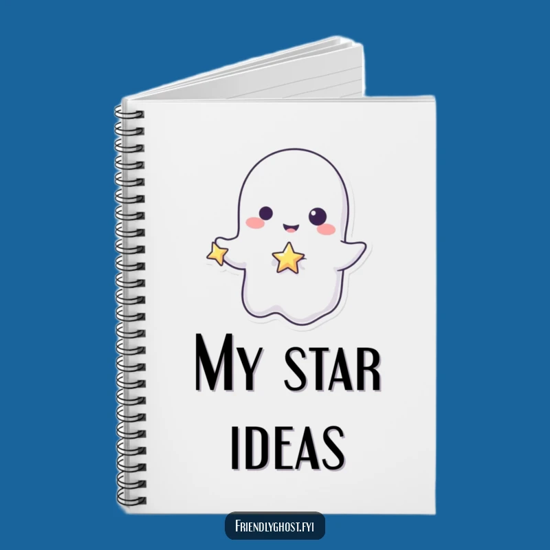 Funny Ghost Star Notebook: Jot Down Dreams with Sparkly Flair Gift