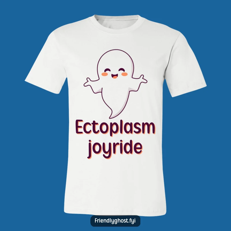 Funny Ghost Bubble Embrace T-Shirt: Wear Your Happiness with This Hilarious Tee