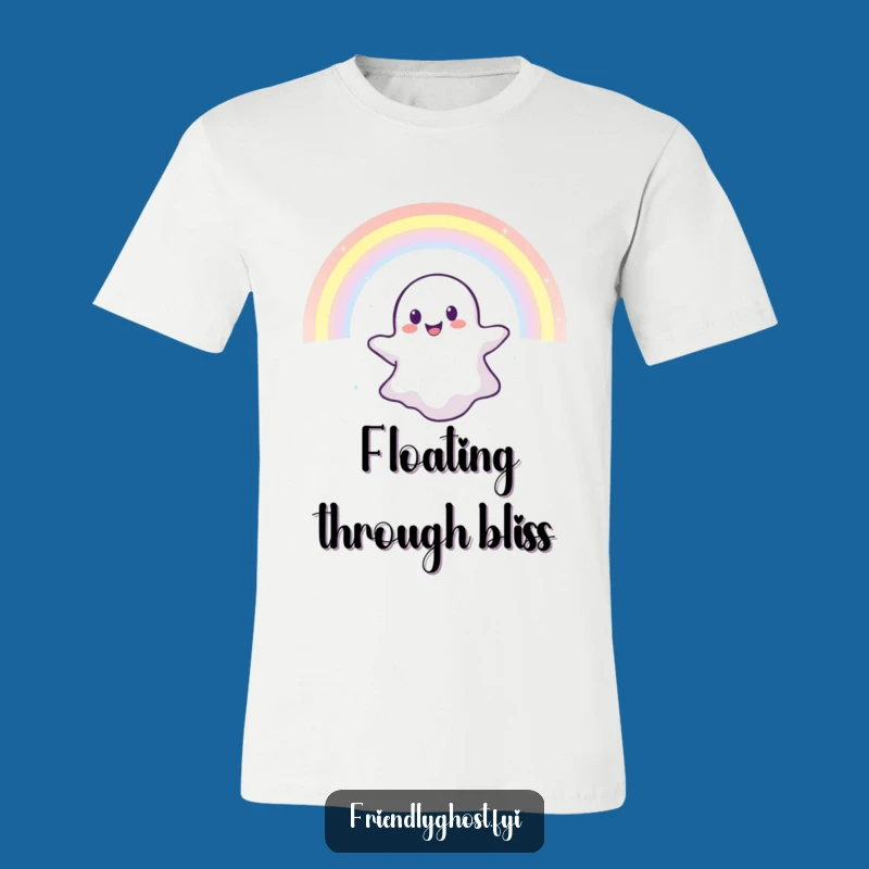 Funny Rainbow Ghost T-Shirt: Wear Your Magical Spirit!