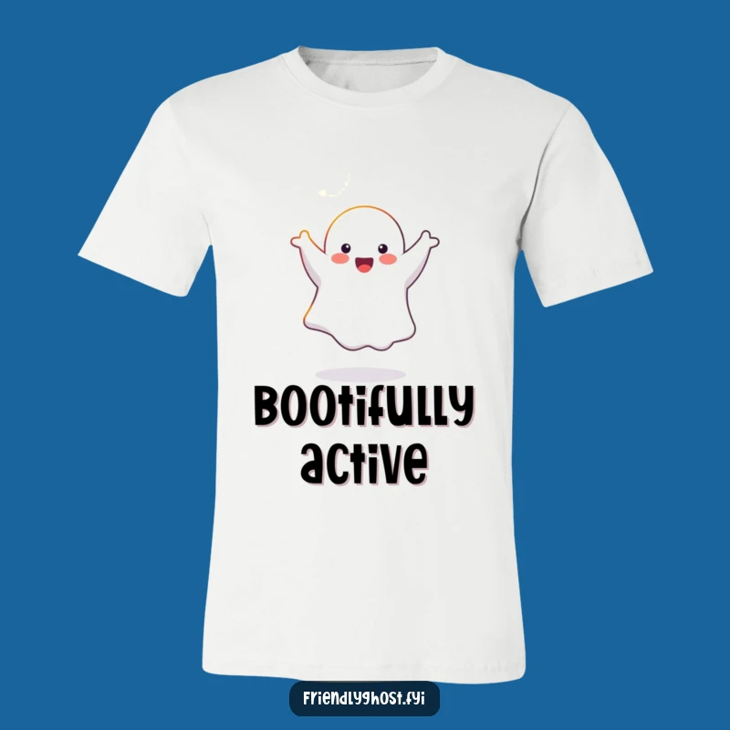 Funny Ghost Cartwheel T-Shirt: Ethereal Fun for a Playful Spirit!