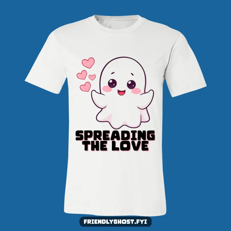 Funny Ghost Heart Bubbles T-Shirt: Wear Your Love with Pride!