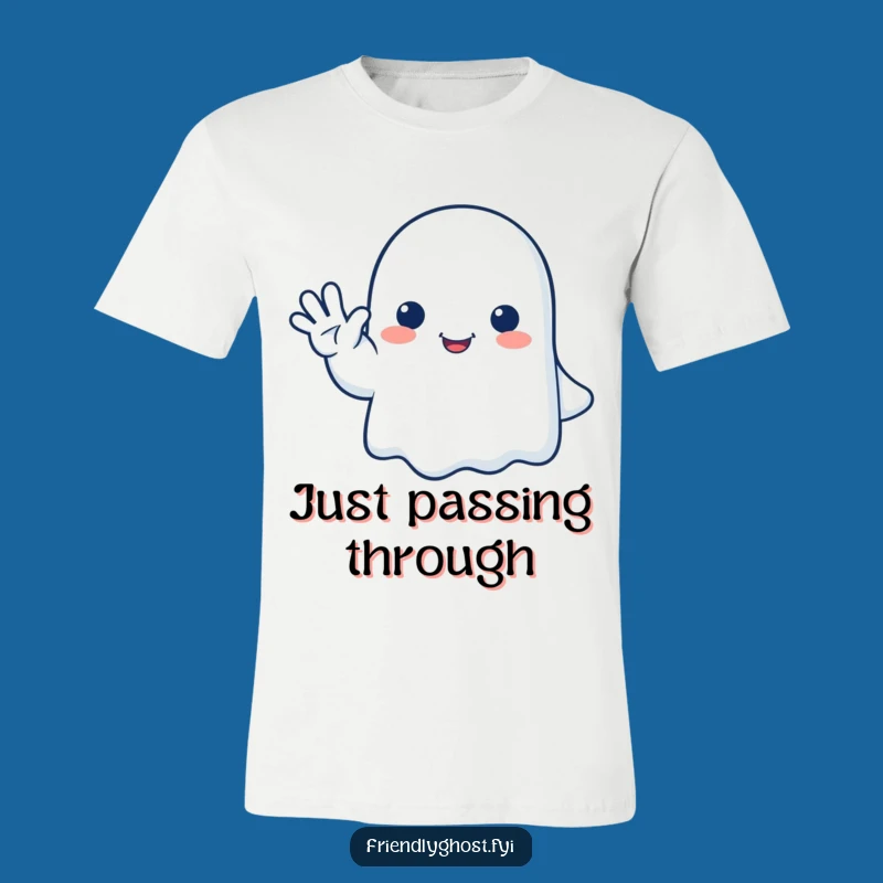 Funny Ghost Wave T-Shirt - Friendly Farewell T-Shirt, Perfect Gift